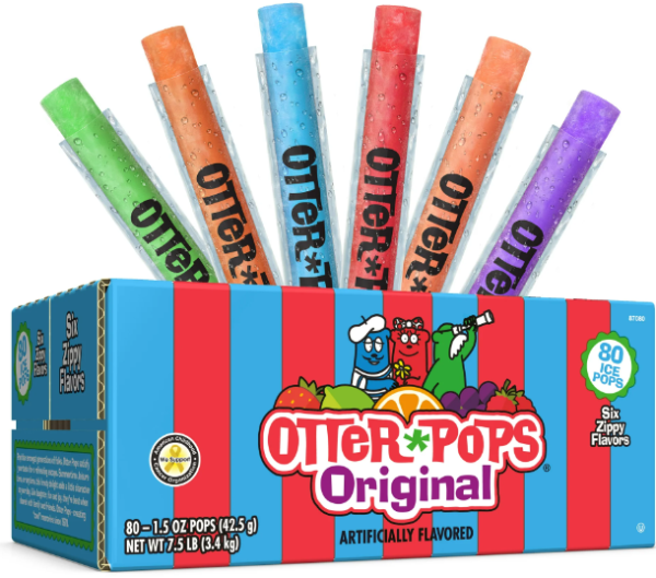 OTTER POPS 'Original' Freezer Pops 6 Fruchtsorten Wassereis Six Zippy Flavors 2300 gr